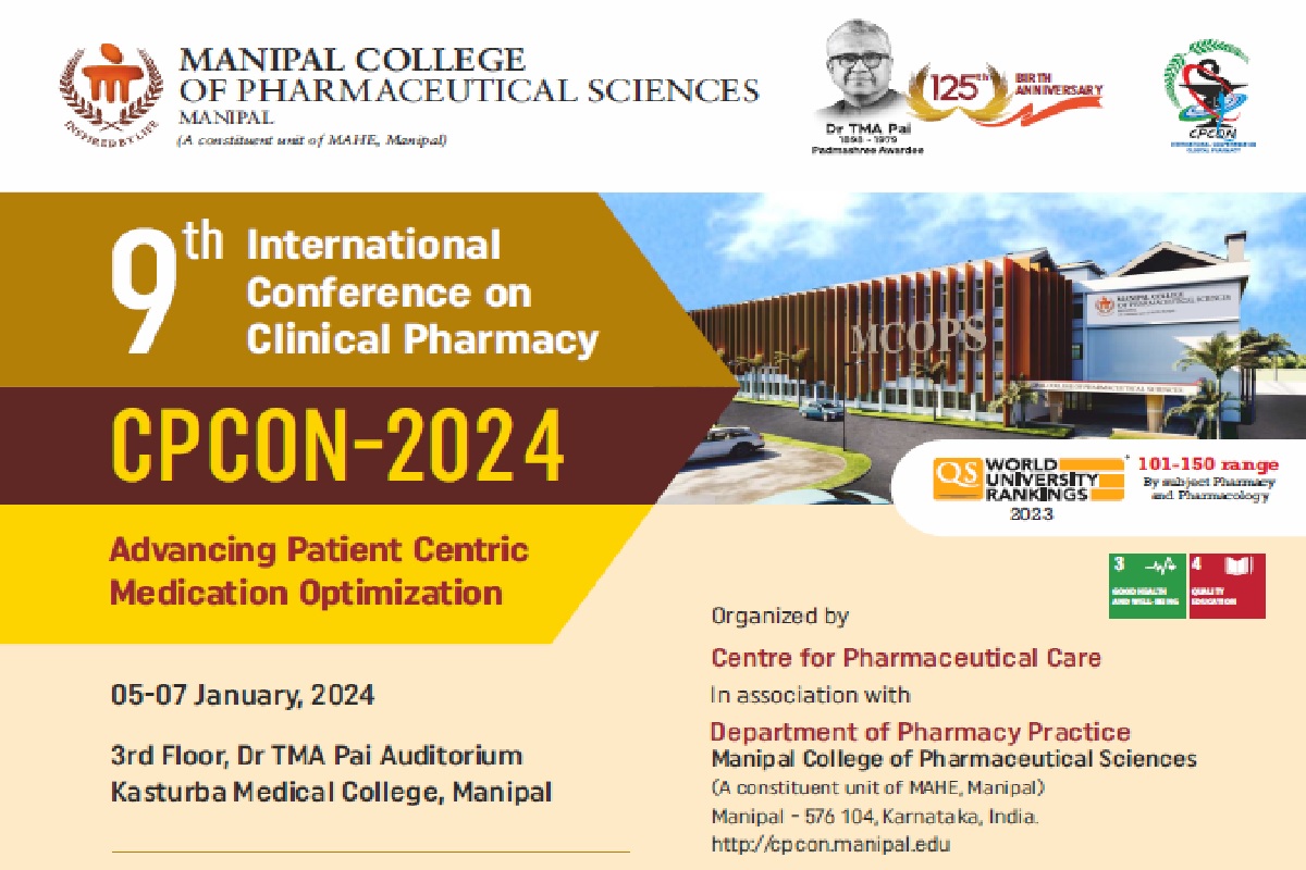 9th 365体育投注 Conference on Clinical Pharmacy (CPCON 2024) 